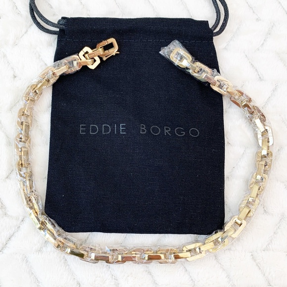 Eddie Borgo Supra Chain Link 12K Gold Plated 17" Necklace - Picture 2 of 6